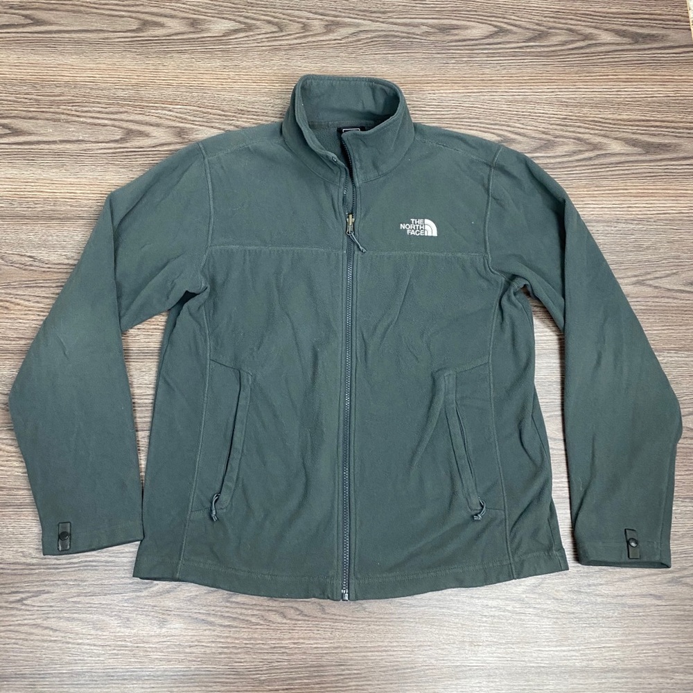 The North Face Grey Fleece Jacket Coat M